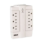 RCA PSWTS6F Wall Tap Surge Protector 6 Outlet Swivel