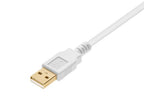Monoprice 108612 10ft USB 2.0 A Male to A Male Cable White