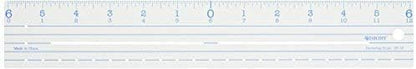 Westcott CR-12 12" Plastic Ruler - Zero Centering