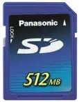 Panasonic RPSDH512U1A 512MB Secure Digital SD Card
