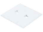 Monoprice 106829 2-Gang Keystone Wall Plate White