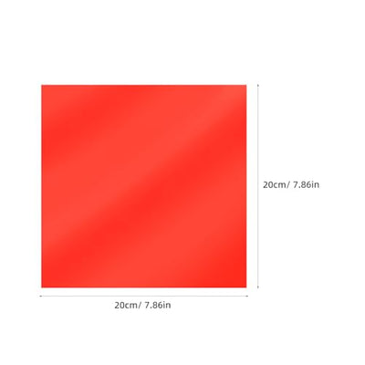Toddmomy Red Color-Changing Light Filter Sheets for LED Lamps
