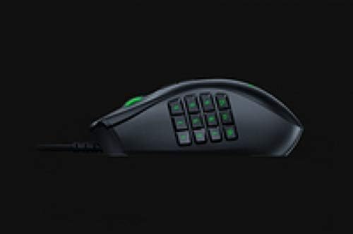 Razer RZ01-02410100-R3M1 Naga Trinity Gaming Mouse - 16000 DPI, Chroma RGB, Modular Plates