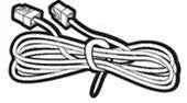 HP 8120-8913 RJ11 Telephone Cable 3m Black — main product image