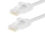 Monoprice 143345 Cat6 Ethernet Cable 7ft White 12-Pack