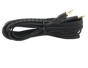 Anchor Audio MINI-15ST 15ft Stereo Mini Plug Cable - Black