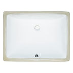 MSI 2015 White Ceramic Undermount Bathroom Sink