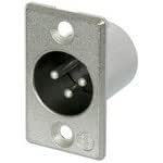 Neutrik NC3MP 3-Pin XLR Panel Mount Connector