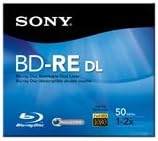 Sony 5 Pack BD-RE DL 50GB Blu-ray Discs — main product image