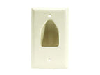 Monoprice 103996 Recessed Low Voltage Cable Plate