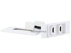 Monoprice 107332 Dual Port HDMI Inset Wall Plate