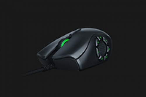 Razer RZ01-02410100-R3M1 Naga Trinity Gaming Mouse - 16000 DPI, Chroma RGB, Modular Plates