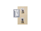 Monoprice 103998 Recessed Low Voltage Cable Wall Plate 2-Gang