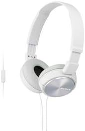Sony MDR-ZX310AP ZX Series White Headphones