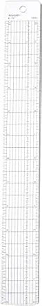Westcott B-1M Grid Ruler 1.5 x 12 Inch