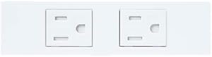 Panasonic WN115215CW S Plate Grounding Outlet - White — main product image