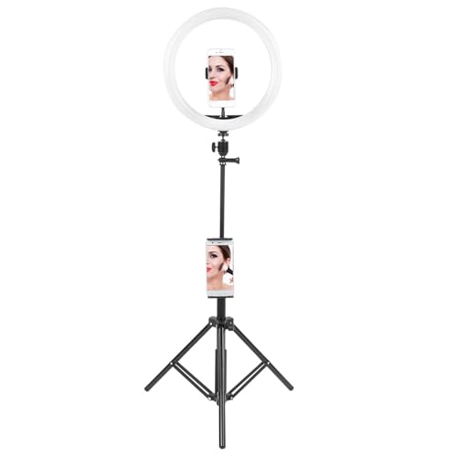 BSTiltion 12-Inch Dimmable LED Ring Light with Tripod Stand — main product image