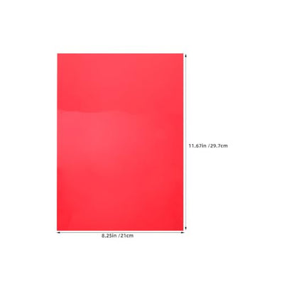 GALPADA Red Photography Gel Light Filter Sheets, 20-Pack