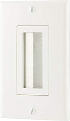 GE 57376 Brush Wall Plate 12-Pack - Cable Management