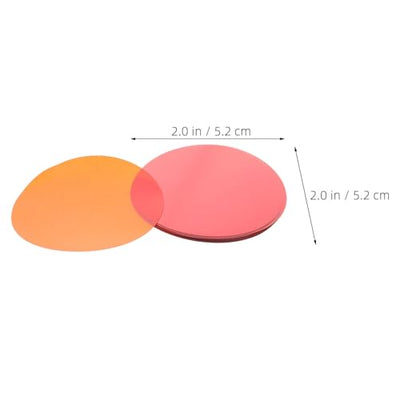 NOLITOY Orange Self-Adhesive Lighting Color Filter Film 50-Pack