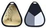 Neewer 10080961 Portable Triangular Reflector: Black/Grey/White/Gold