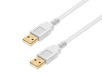 Monoprice 108612 10ft USB 2.0 A Male to A Male Cable White