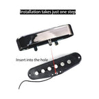 OVSAL Brass Single-Coil Pickup Covers for Strat, Set of 3