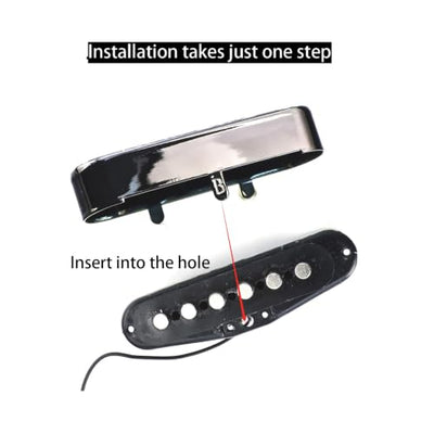 OVSAL Brass Single-Coil Pickup Covers for Strat, Set of 3