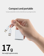 HOYULLI 2-in-1 USB-C and Lightning SD Card Reader