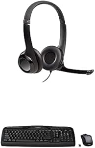 Logitech MK335 Wireless Keyboard Mouse Combo with H390 Headset