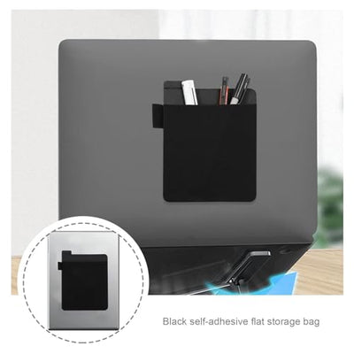 KWGLY Adhesive Laptop Back Storage Pouch for Accessories