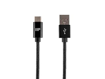 Monoprice 138899 USB-C to Type-A Nylon Braid Cable 1.5ft — main product image