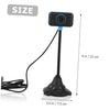EXHUMKY USB Webcam with Flexible Tube and Built-In Microphone
