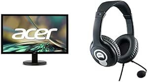 Acer K202HQL 19.5" HD+ Monitor & Headset Bundle