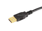 Monoprice USB 2.0 A-A Cable 1.5ft, Gold Plated, White