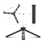 Toyvian Foldable Aluminum Mini Tabletop Tripod