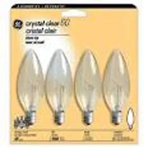 GE 75198 60W Candelabra Incandescent Bulb