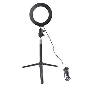 Tbest 6-Inch USB LED Selfie Fill Light with Tripod