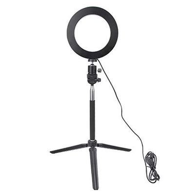 Tbest 6-Inch USB LED Selfie Fill Light with Tripod