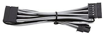 Corsair CP-8920191 Premium Sleeved SATA Cable White/Black