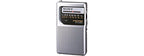 Sony ICFS10MK2 Pocket AM/FM Radio Silver Portable