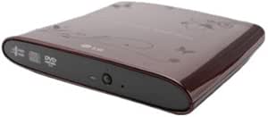 LG GP08NU6R Slim 8X External DVD Drive - Wine Red