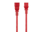 Monoprice 140113 3ft Red IEC Extension Cord