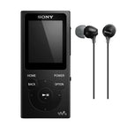 Sony NW-E394 8GB Walkman MP3 Player Bundle, Black