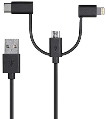 Monoprice 118789 3-in-1 USB Charge Sync Cable