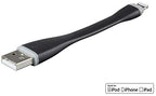Monoprice 130773 Apple MFi Certified Lightning Cable 0.4ft Black