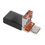 Yhplxyuus USB-C MicroSD Card Reader with USB Adapter