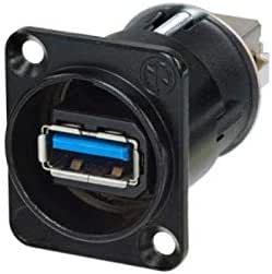 Neutrik VELLnausb3b USB 3.0 Feed-Through Adaptor