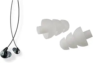 Shure SE112 Sound Isolating Earbuds with Triple Flange Sleeves — main product image