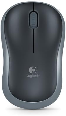 Logitech M185 Wireless Mouse - Black Red